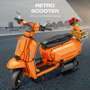 Reobrix 11036 <span class=keywords><strong>lambretta</strong></span> V โมเดลรถมอเตอร์ไซค์200ของเล่นก่อสร้างสำหรับเด็กผู้ชาย - Product Image 2