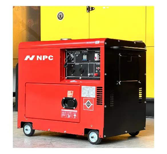 NPC groupe electrogene Leiser 6kva 7kva 10kva Diesel-Generator-Sets 5kw Diesel-Generator 1/3 Phase für zuhause 10kva Diesel-Generator