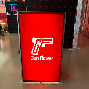 Installation rapide en aluminium sans cadre support d'exposition en gros Portable Led Light Up exposition salon rétro-éclairé compteur - Product Image 4