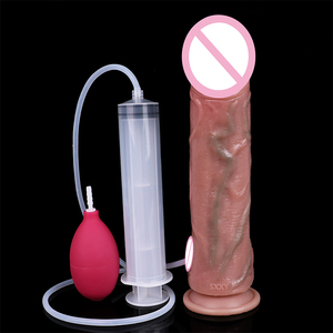 SXXY Silicone grand gode d'éjaculation réaliste vaisseau sanguin réaliste éjacule pénis avec ventouse Sex Toy pour les femmes Massage Anal - Product Image 4