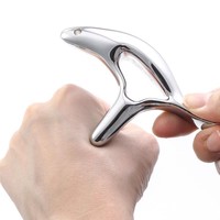Outil de massage Gua Sha ergonomique en alliage de zinc personnalisé OEM pour le corps entier avec marque privée