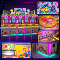 Borne d'arcade à prix d'usine pour centres de divertissement familial (FEC) avec 5 joueurs, connectable, utilisable avec machine à poussoir de pièces et machine d'arcade