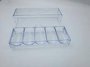 Dericsson Custom 100 200 300 500 1000 Juego de fichas de póquer con soporte de estuche para jugadores de póquer - Product Image 5