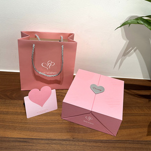 Caja de Regalo de Joyería de Doble Puerta con 16 Rosas, Roja, Azul, Rosa, para el Día de San Valentín, Empaque para <span class=keywords><strong>Collar</strong></span>, para Mamá, Novia - Product Image 2