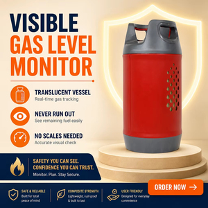 <span class=keywords><strong>Bouteille</strong></span> de gaz <span class=keywords><strong>GPL</strong></span> en composite de fibres haute sécurité, sans rouille, adaptée à toutes les conditions météorologiques pour le camping et l'usage domestique - Product Image 6