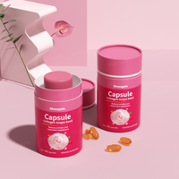 Emballage de capsules de collagène pour compléments alimentaires écologiques et recyclables, tube en papier kraft vide pour pilules et liquides