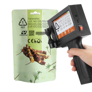Yaomatec <span class=keywords><strong>YS300</strong></span> 12.7MM anglais plastique bois métal QR Code code à barres numéro Date imprimante thermique portable - Product Image 4