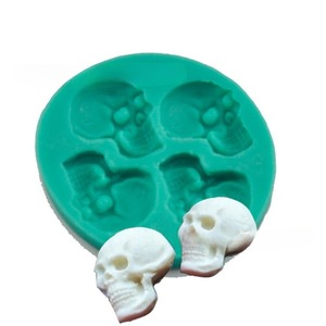 4 Moldes de Silicona con Forma de Calavera para Halloween, para Fondant, Repostería, Chocolate y Herramientas para Fondant - Product Image 1
