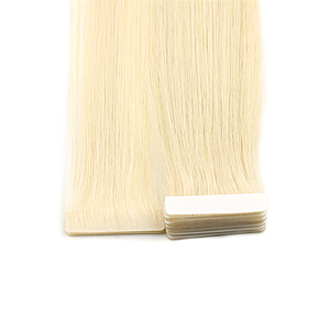 K.S WIGS Extensions à bandes adhésives sans couture de luxe, populaires, à double tirage, invisibles, blondes, lisses, en cheveux chinois vierges avec cuticules intactes, 100% - Product Image 5