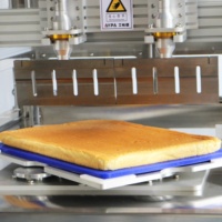 Cortadora de Pastel Ultrasónica Industrial con Máquina de Corte Triangular, Diamante y Cuadrado de Precisión para Fábrica de Panadería