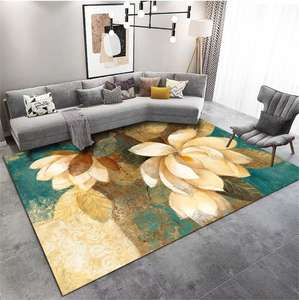 Produttore <span class=keywords><strong>tappeto</strong></span> in velluto di cristallo stampato 3D 10mm soggiorno letto in poliestere comodino tappetino lavabile - Product Image 4