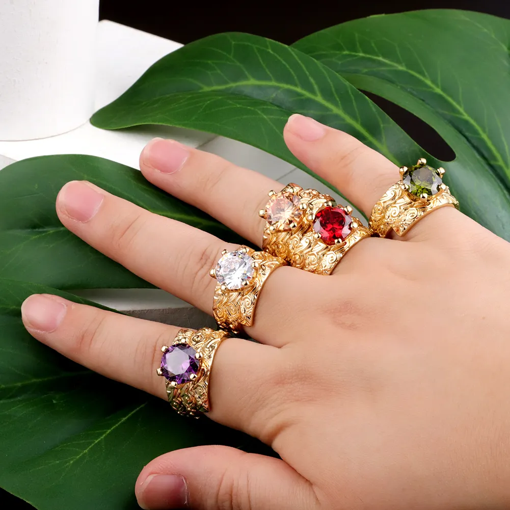 Cring CoCo Cristal Banhados A Ouro anéis de Zircão Verde Pérola Negra Pérola Anéis de Esmalte Grande jóias polinésia Havaiana