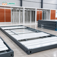 Maison conteneur pliable directement de l'usine, structure en acier, abri mobile préfabriqué pour hébergement temporaire