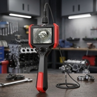 Endoscope industriel, boroscope automobile, 720P HD, écran 5'', sonde 0,78 mm-8 mm, étanche IP67, 360° °   Caméra d'inspection articulée