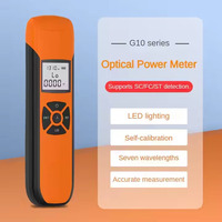 AOPTKE Compteur de puissance optique G10 haute précision Testeur de fibre portable OPM Plage de mesure 850-1700nm-70 ~ + 6 DBm Rechargeable + LED