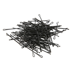 Pinzas para el Cabello Negras de 5.5cm, Pasadores Metálicos Pequeños para Uso Diario, Adornos para el Cabello para Maquillaje y Estudio, en Caja, Cabeza Redonda, 60 Piezas - Product Image 3