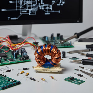 ตัวเหนี่ยวนำ Toroidal 200uH 10A ส่วนประกอบอิเล็กทรอนิกส์พลังงานสูงในปัจจุบัน - Product Image 3