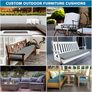 SUREWALHOME Indoor Furniture Cushion Anti Slip Garden Cushion Foam Patio Chair Cushions Customized <strong>Bench</strong> <strong>Pad</strong> - Product Image 4