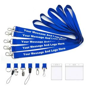 Porte-cartes de crédit en polyester de haute qualité, cordon promotionnel personnalisé pour le cou - Product Image 1