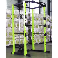 Rack à demi-squat moderne pour salle de sport commerciale, machine de musculation pliable avec plaques de poids, tube en acier Q235, pile de poids de 120 kg