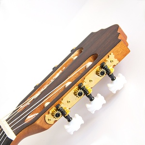 <span class=keywords><strong>Guitarra</strong></span> acústica <span class=keywords><strong>clásica</strong></span> retro de estilo antiguo de 36-39 pulgadas, chapa de viaje de abeto, ébano para instrumentos infantiles, venta al por mayor - Product Image 3