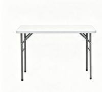 Table pliante légère et imperméable en plastique HDPE portable pour le camping en plein air, les pique-niques, le jardin, la terrasse, la pelouse, la salle à manger