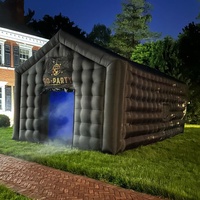 Populaire Portable Disco Noir Maison Gonflable Discothèque Cube Tente De Fête Gonflable Boîte De Nuit Tente Pour La Fête Événement