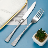 Ensemble de couverts en acier inoxydable 304, finition miroir polie, couteau à steak, fourchette et cuillère de style occidental, cuillère à soupe domestique, ensemble européen