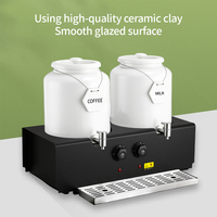 Distributeur de lait chaud électrique commercial Yurtrain Machine 10L/20L Distributeur de boissons en céramique de qualité alimentaire pour hôtel Restaurant