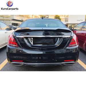 Ala posteriore 4 porte <span class=keywords><strong>X</strong></span> stile per classe MB S W222 2014-2020 anno accessori per auto in fibra di carbonio a secco spoiler posteriore ricambi auto tuning - Product Image 4