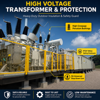 Cabines de postes de transformation mobiles préfabriquées en conteneurs, à double rangée, climatizées, avec surveillance centralisée 66kV/110kV