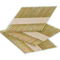 Clous de charpente en papier à tête en D de 3 x 0,113 po, à pointe lisse, semi-peints, 34 degrés, 4000 pièces par boîte pour le bois