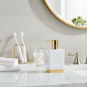 Collezione Spirella Roma, Dispenser di Sapone Liquido 17,0 x 4,5 x 9,0 cm, Porcellana, Bianco - Product Image 3