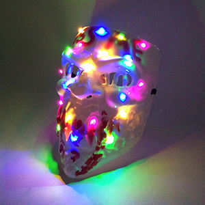 Rave Halloween LED Light up Kiss Me Masks Horror Glow <span class=keywords><strong>Disfraz</strong></span> Máscara Luminous Purge Face Mask para Festival Party Suministros <span class=keywords><strong>de</strong></span> disfraces - Product Image 2