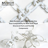 Filamento de Impresión 3D ShoreTPU 75D 230-240 ° Material Rígido en Forma de C para Piezas de Esqueleto de Robot Educativo, Juguetes de Construcción Duraderos para Bricolaje