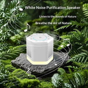 Máquina de Ruido Blanco, Purificador de Aire con Iones Negativos y Altavoz con Luz Nocturna <span class=keywords><strong>para</strong></span> el Sueño del Bebé - Product Image 4