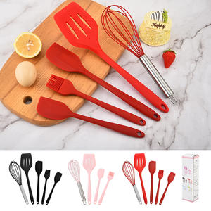 Silicone <b>Kitchen</b> Tools 5 Piece Set Reusable Baking Utensils Food Grade Spatula Oil Brush <b>Whisk</b> For Cooking - Product Image 2
