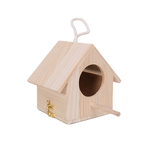 Đa-Mục Đích Thân Thiện Với Môi Hiện Đại Đánh Bóng Burlywood Bằng Gỗ Birdhouse Cho Thức Ăn Vật Nuôi Và Nhỏ <span class=keywords><strong>Bird</strong></span> Nest - Product Image 1
