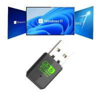 Adaptador USB Inalámbrico de Doble Banda 2.4G 5G, Dongle WiFi 6 BT5.4 AX600, Tarjeta de Red Plug and Play para PC y Laptop, Sin Controladores
