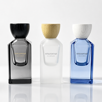 Flacons de parfum carrés en verre de luxe vides de haute qualité 50 ml, pulvérisateur à pompe sérigraphié mat, marque YXY, fabriqué à Jiangsu