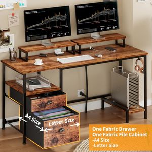 Cross-border trade, home use, multi-functional desktop computer <b>desk</b>, custom-made, modern minimalist floor-standing storage - Product Image 3