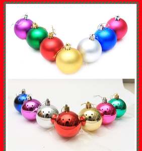 New Spot 24 piezas bolas de plástico de Navidad centro comercial fiesta colgantes árbol de Navidad - Product Image 5