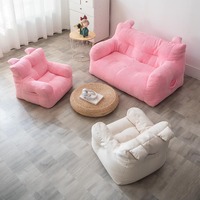 Canapé en velours côtelé au design chinois moderne, pouf décontracté en tissu, ensemble de fauteuils paresseux Tatami pour adultes et enfants