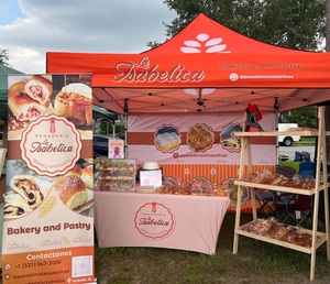 Tente pliante RONNINGSTAR 3x3 avec logo personnalisé, tente à auvent imprimée résistante aux intempéries, gazebo pour sommets technologiques en plein air - Product Image 4