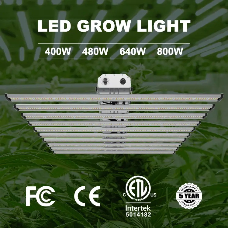 Ons Ca Beste Verkoop Samsung Meanwell Ip65 Full Spectrum 800W 10Bars Led Grow Licht Voor Kas Hydrocultuur Plant