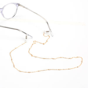 Chaîne de <span class=keywords><strong>lunettes</strong></span> <span class=keywords><strong>tendance</strong></span> en métal pour femmes, <span class=keywords><strong>cordon</strong></span> de <span class=keywords><strong>lunettes</strong></span> anti-transpiration, prix de gros, référence WH017 - Product Image 4