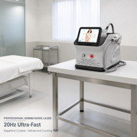 Clinique laser, centre de beauté, spa, machine professionnelle de suppression permanente des poils sur tout le corps, diode 808 nm, vente en gros