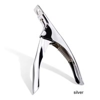 Coupe-ongles en acier inoxydable en forme de U JINYI French Edge Tip pour manucure et soin des cuticules en salon, pour les ongles des doigts, des orteils et les faux ongles