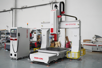 Fresadora CNC de 5 Ejes 1212 1224 para Tallado de Espuma, Router CNC ATC para Esculturas de EVA, Madera, Espuma, Fibra de Carbono y Fabricación de Moldes