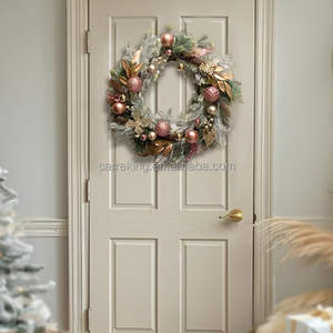 24 Inch Collapsible Christmas Wreath for Front <strong>Door</strong> With Lights Artificia <strong>Reef</strong> Indoor Outdoor Decorations - Product Image 6